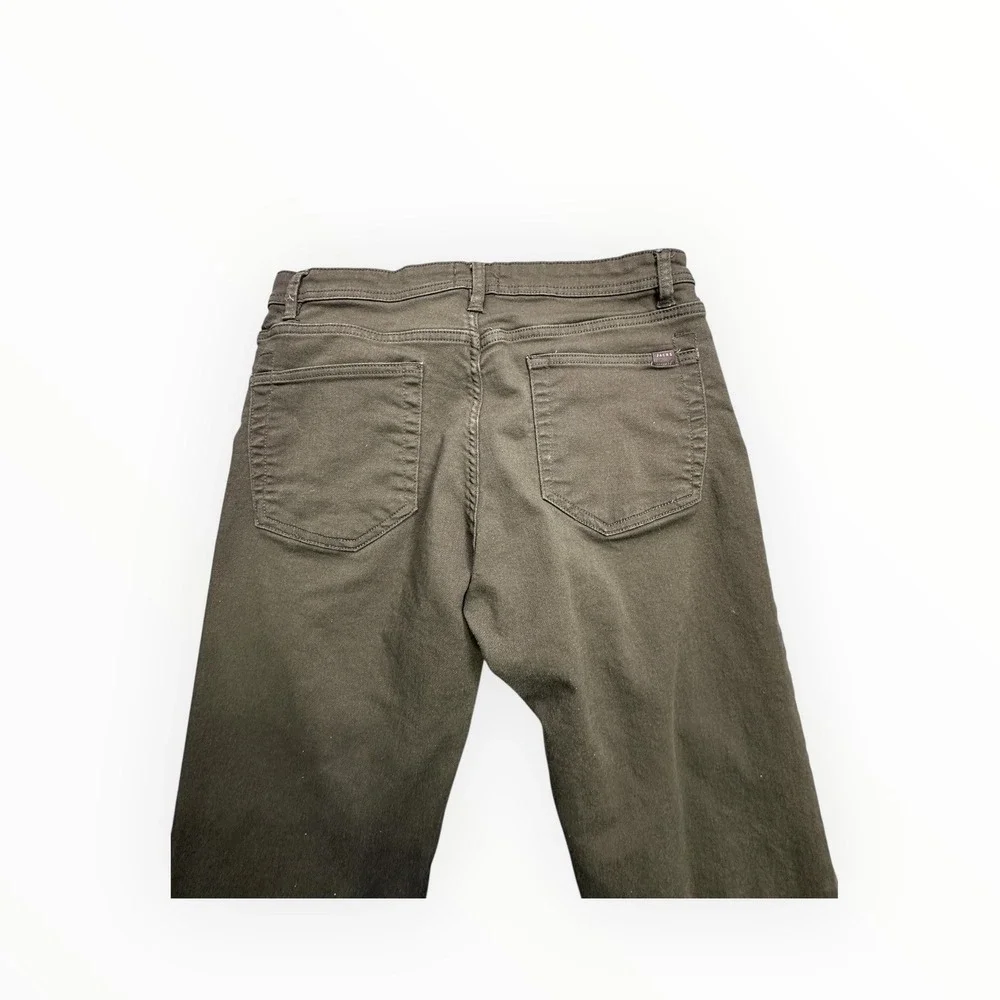 Jachs NY Mens Olive Green Stretch Twill Slim Straight‎ Pants 32x34 1529151